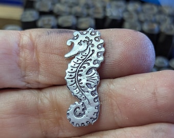Sterling silver seahorse cut out for jewelry making