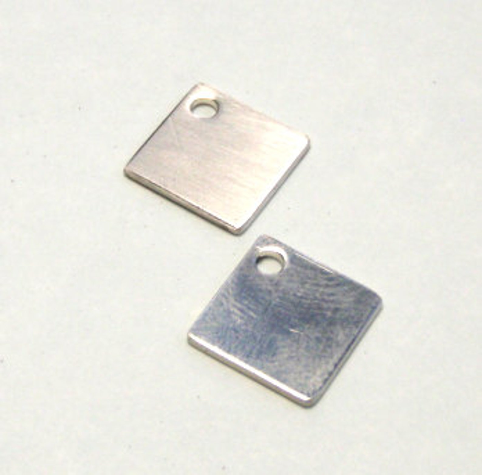 18 Gauge Sterling Silver Square Stamping Blank 3/4 Inch by 3/4 Inch ...
