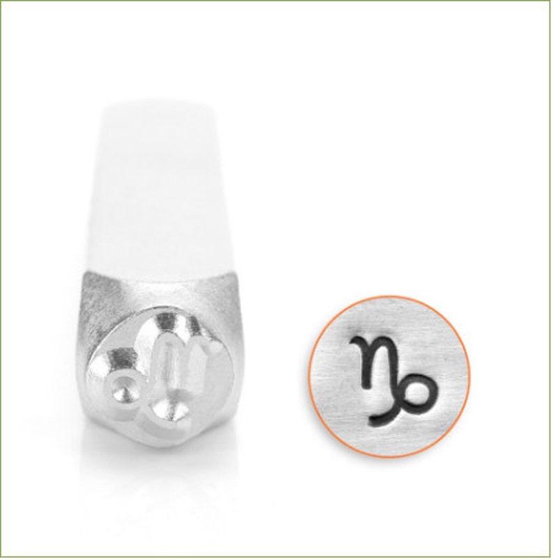 Capricorn Zodiac Sign Metal Stamp 6mm Zodiac Metal Punch Etsy