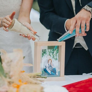 Minimalist, Modern, Bohemian, Barn Wedding | Sand Ceremony Photo Frame  | Unity Wedding Ceremony | Wedding 2025