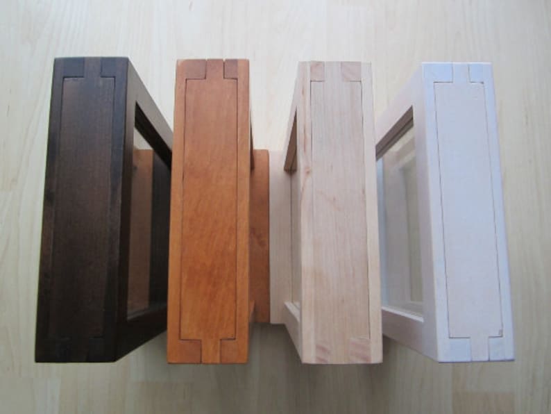 Colored Sand Personalization Option Elegant Real Wooden Unity Wedding Sand Ceremony Horizontal Frame Set Pyramid Shaped Vases
