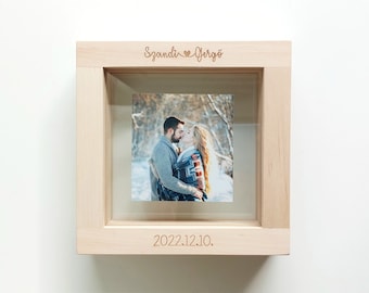 Personalized Romantic Heart Sand Ceremony Photo Frame - Unity Sand Picture Frame - Wedding Sand Set - Unity Photo Frame - Wedding Gift