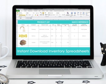 Inventory spreadsheet etsy seller tool shop management supplies materials cost of goods sold wholesale retail pricing worksheet excel forms