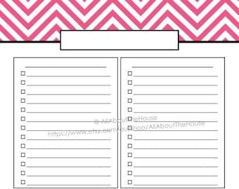 EDITABLE Printable to Do List Chevron Planner Printable | Etsy