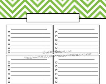 EDITABLE Printable to Do List Chevron Planner Printable | Etsy