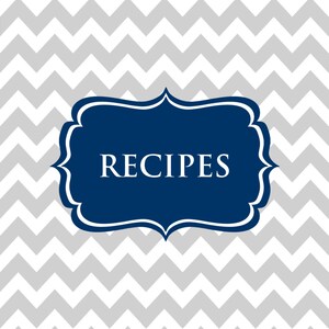 EDITABLE Recipe Binder Printables Recipe Sheet Recipe Card Recipes to Try Template PDF Editable Binder Cover Spine Favorite Recipes Preppy image 1