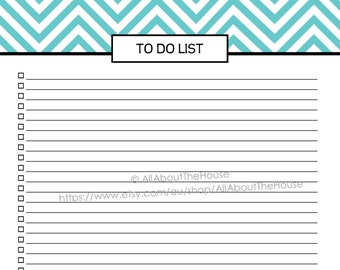 Chevron to do list printable checklist perpetual PDF Editable Household Binder Planner 2017 stationery day Planner Agenda Add On letter size