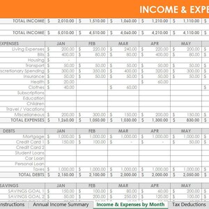 Personal budgeting excel spreadsheets income expenses tracking finance spending family actual vs. budget monthly google docs home planner image 1