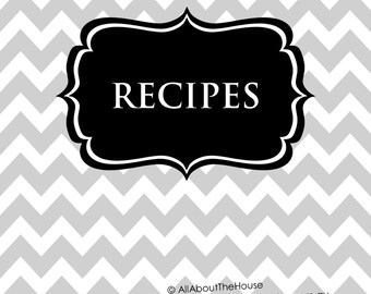 editable recipe binder printables