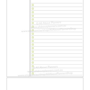 Note taking template printable planner or digital planning bullet journal graph lined checklist to do cornell US letter size can resize image 4