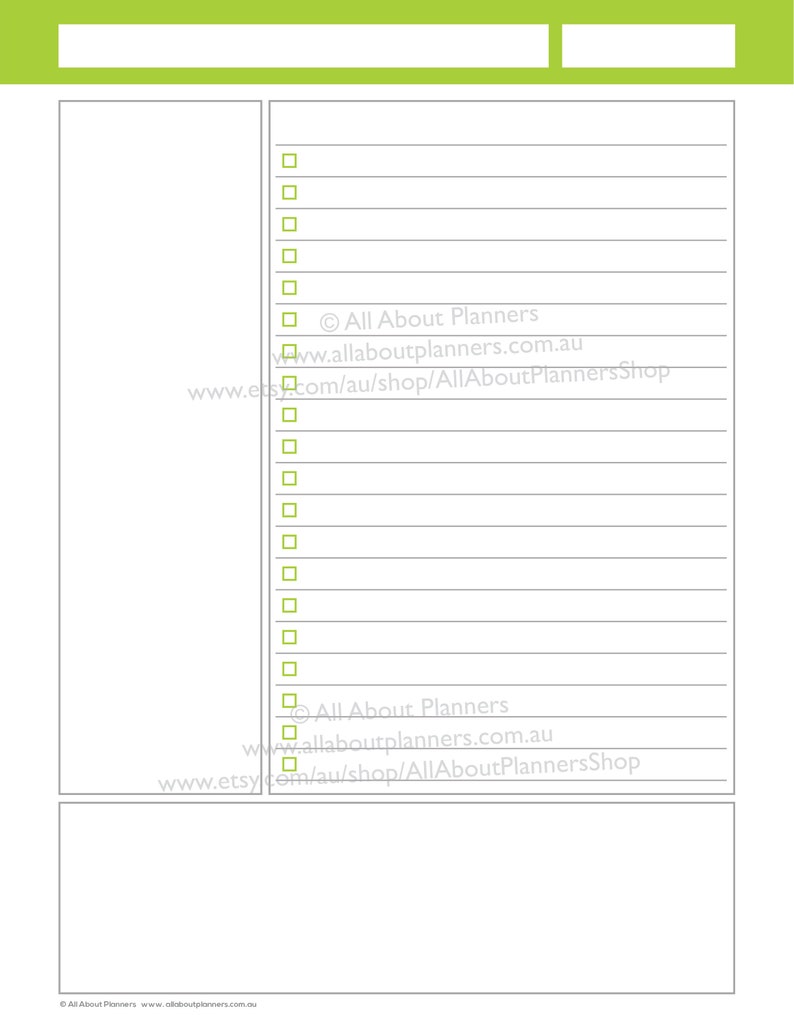 Note taking template printable planner or digital planning bullet journal graph lined checklist to do cornell US letter size can resize image 4