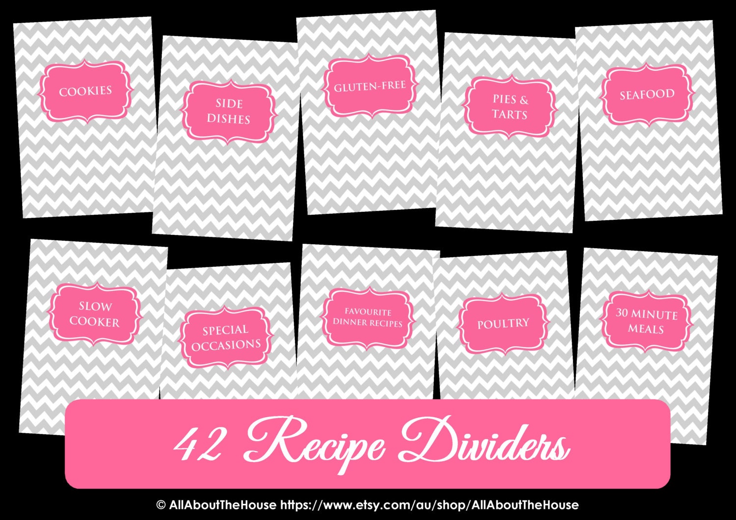 EDITABLE Recipe Binder Printables Recipe Sheet Recipe Card | Etsy
