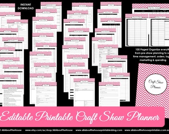 PURPLE Craft Show Planner, trade show, market, handmade, creative business, entrepreneur, holiday, direct sales booth, stall, DIY, printable