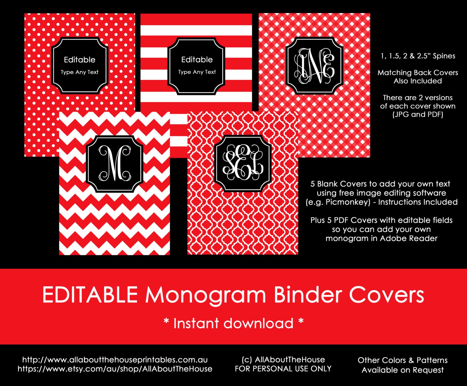 editable-printable-monogram-binder-cover-and-spine-chevron-etsy