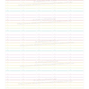 Printable Calendar Planner Stickers Scheduling Full Box made for Erin Condren, Plum Paper etc. functional lined Rainbow Instant Download image 2