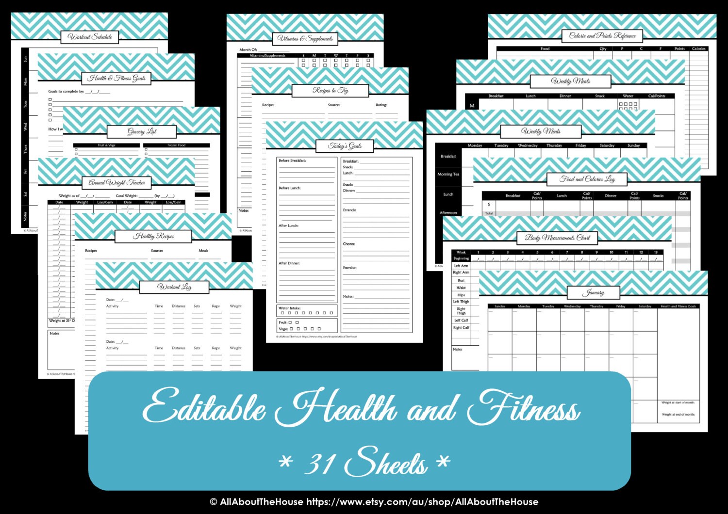 EDITABLE Household Binder Printables Home Binder Cover - Etsy