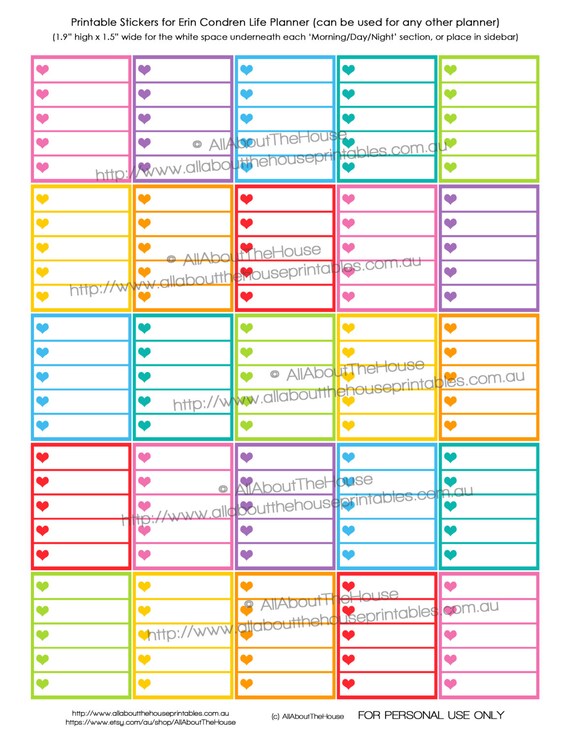 Heart List Planner Stickers Printable Checklist To Do The Made For Erin Heart List Planner Stickers Printable Checklist To Do The Made For Erin