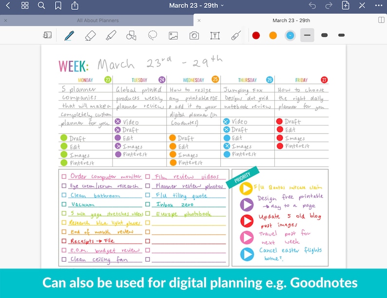 Build Your Own Planner printable bundle planner insert editable refill to do shopping grocery task organizer agenda 2024 2025 perpetual image 7