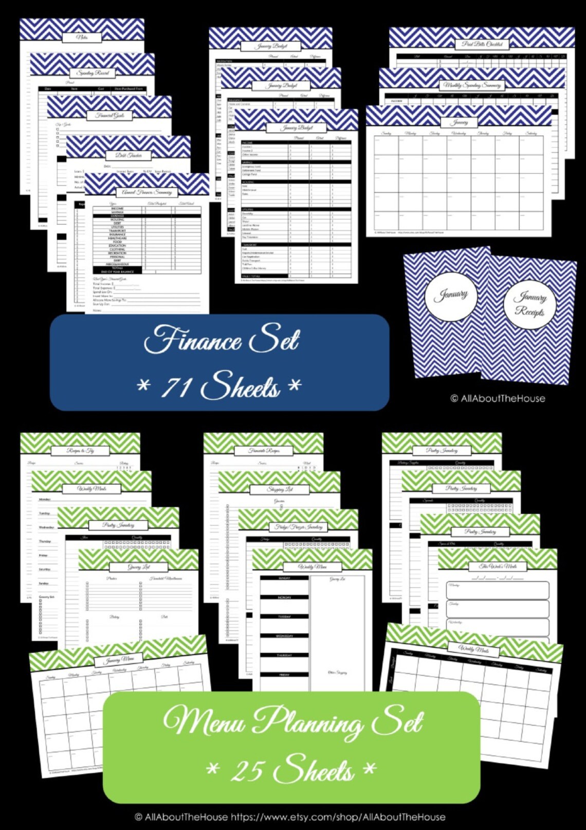 PINK Household Binder Printables - Home Binder - Starter Planner -pdf ...