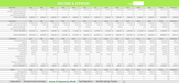 Personal Budgeting Excel Spreadsheets Income Expenses Tracking Finance Spending Family Actual Vs Budget Monthly Google Docs Home Planner By Allaboutthehouse Catch My Party