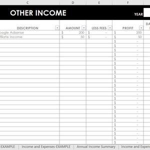 Etsy Seller Spreadsheets, shop management Tool, financial, tax reporting, profit and loss, income, expenses, spreadsheet, excel, google docs image 1