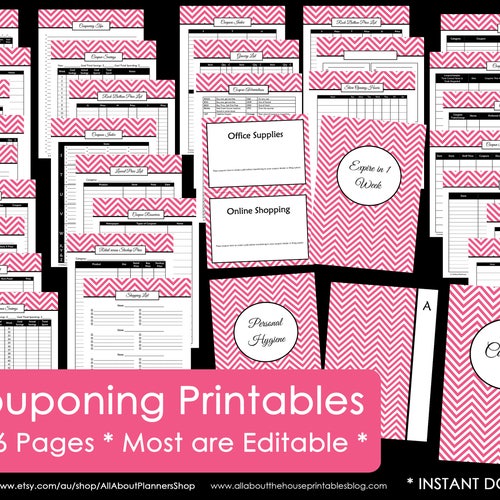 Coupon Binder Printable Insert Household Binder Shopping - Etsy