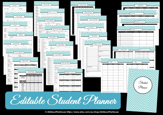 vaas Verbazing Huiswerk maken Buy PURPLE EDITABLE Student Planner Printable College Planner Online in  India - Etsy