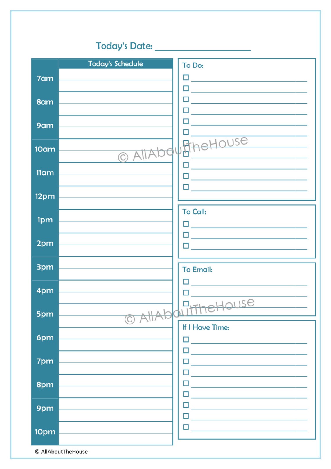 Time Planning Printables Time Planning Basics Household - Etsy