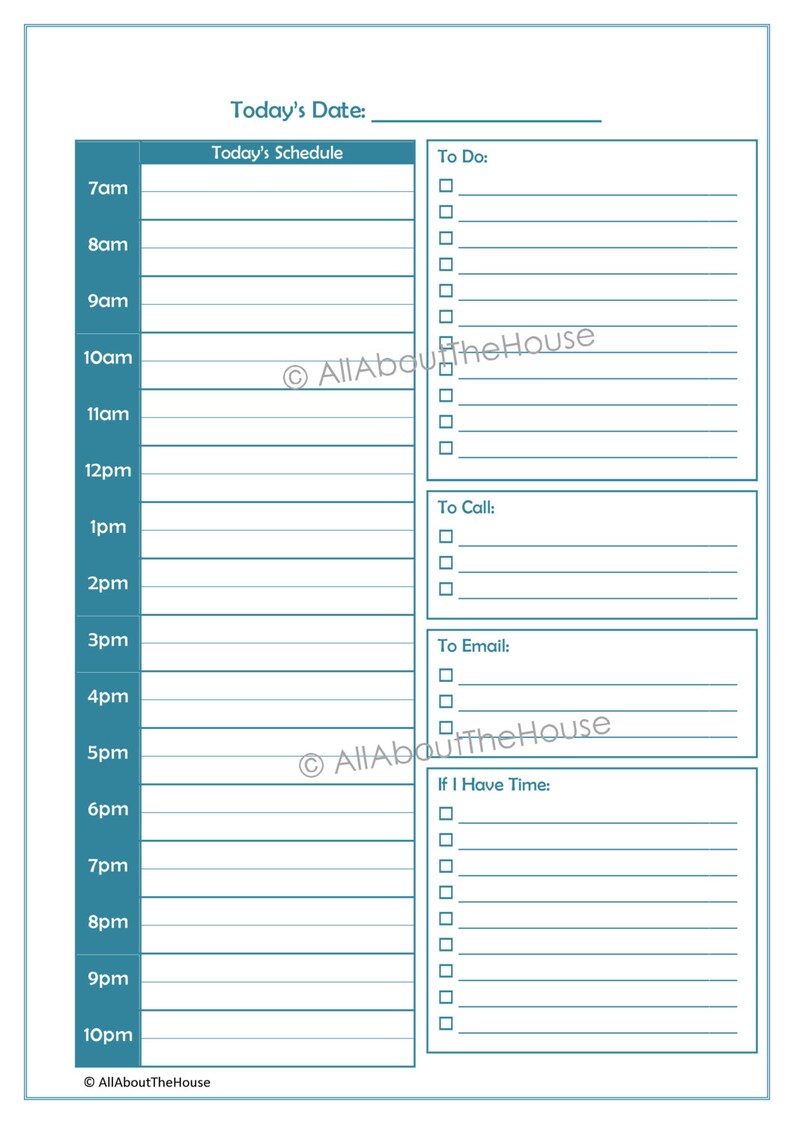 Time Planning Printables Time Planning Basics Household Binder 5 sheets Value Pack image 3