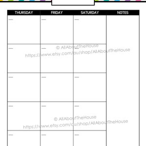Printable Calendar 2 Page Monthly Calendar Printable Rainbow Perpetual ...