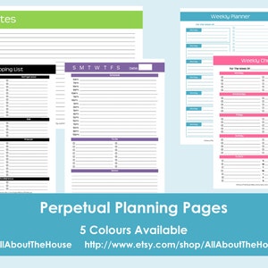 Printable Planner Personalised Diary Planner Agenda Any Year Build Your ...