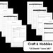 Craft, Hobby, DIY Printables Organisation Household Binder 20 Sheets ...