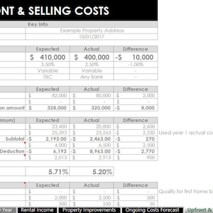 Rental Property spreadsheets investment income expenses tax deductions landlord manage Use Microsoft Excel Google Sheets or Numbers for Mac image 7