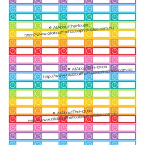 Meeting Appointment Planner Stickers Rainbow Calendar Stickers made for Erin Condren ECLP Plum Paper Inkwell Press Limelife Planner ect. image 1