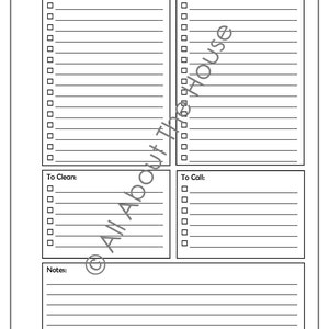 To Do's Printables To Do Lists Organisation Household Binder 18 sheets Value Pack image 4