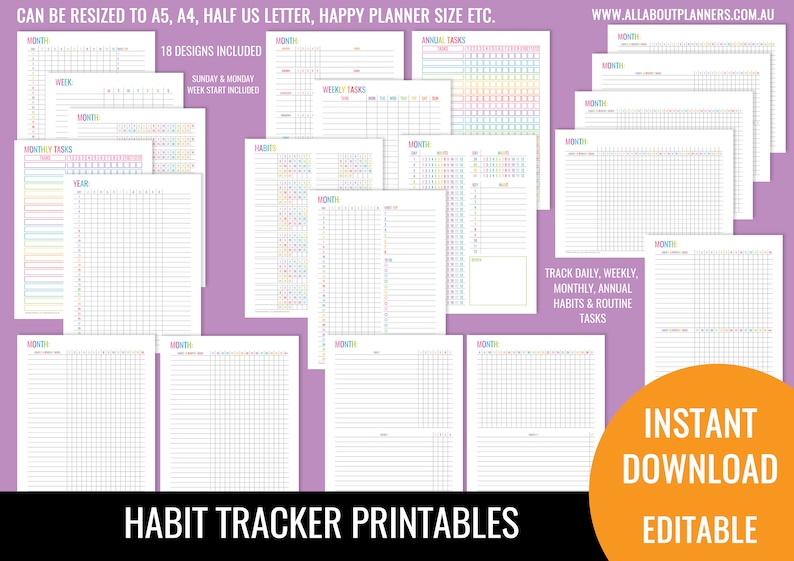 Build Your Own Planner printable bundle planner insert editable refill to do shopping grocery task organizer agenda 2024 2025 perpetual image 3