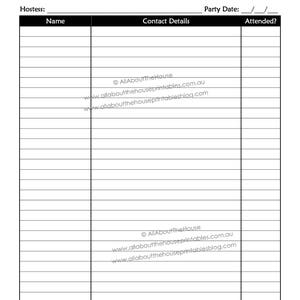 Direct Sales Party Checklist Planner Editable Business Planner Printables Organize any direct sales consultant Pdf Instant DL image 2