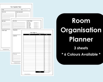 Printable Room Organisation Planner - Craft/Hobby/DIY - Project Planner - Product Number 284
