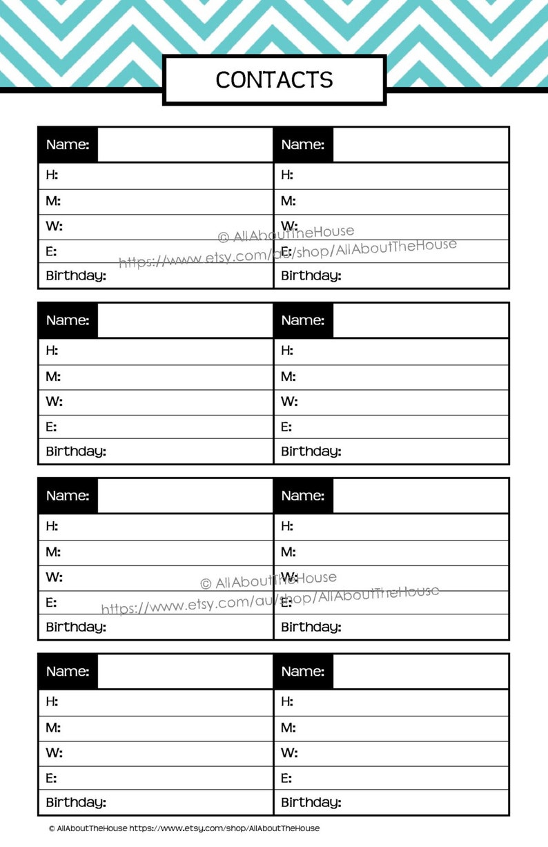 Printable Planner daily planner weekly planner calendar diary PDF Editable day Agenda academic Add On Letter rainbow to do list 2016 2017 image 4