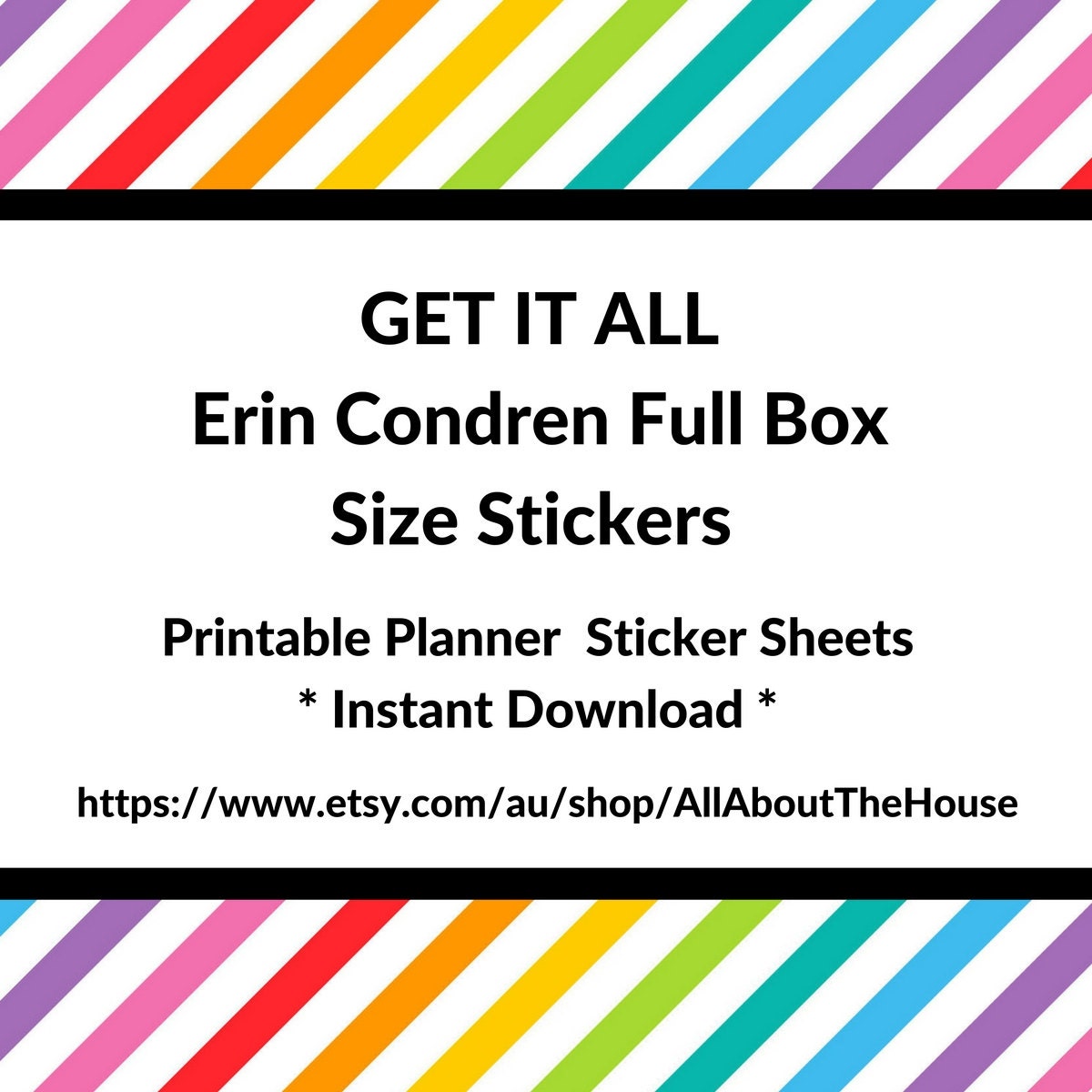 erin condren planner store Sticker Sheets// shop stickers// Planner Sticker