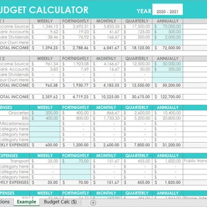 Budget calculator excel spreadsheet income expenses template tracking finance spending family actual budget monthly google sheets budgeting image 3