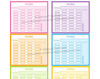 Work planner stickers notes page Printable instagram follower stats made for Erin Condren ECLP Rainbow monthly tracker happy plum NPTS4