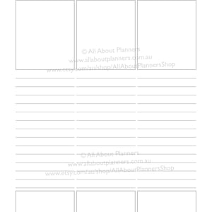 Daily planner editable printable pdf insert refill to do quarterly goals overview future log US letter size resize a5 half junior set 2 image 7