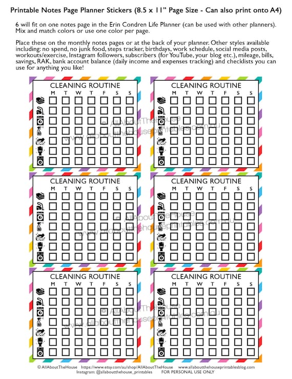 Planner Stickers LaundryWash Day StickersMSCPS67