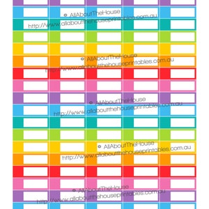 Blank Terminplaner Aufkleber druckbare Kalender organisieren 1,5 b x 0,5 für Erin Condren ECLP Plum Paper jeden Planer OL012 Bild 1