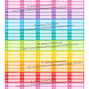 List Planner Stickers Half Box Printable Made for Erin Condren ECLP ...