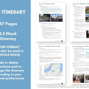 USA Itinerary 3 weeks Dallas Chicago Boston New England fall foliage, Philadelphia, Washington DC Chicago things to see and do (57 pages)