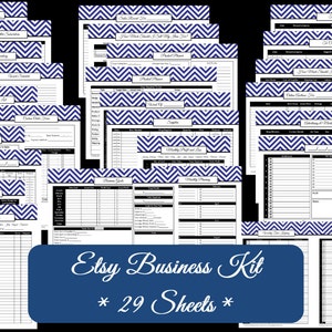 Etsy business planner ebook tool forms Etsypreneur Success Money Order tracker, invoice, creative Business Planner handmade template tax image 3