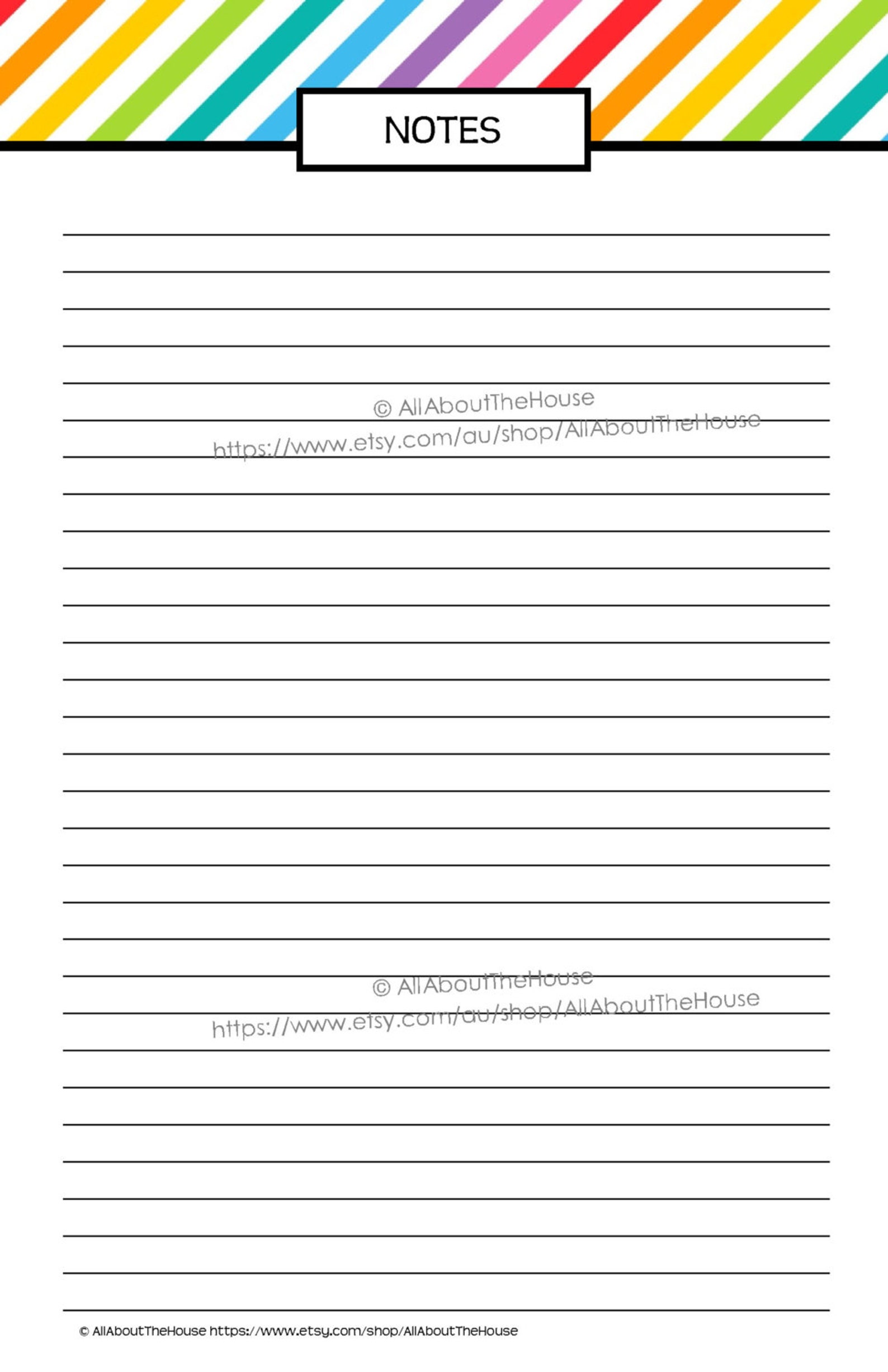 HALF SIZE Printable Planner Daily Planner Weekly Planner - Etsy