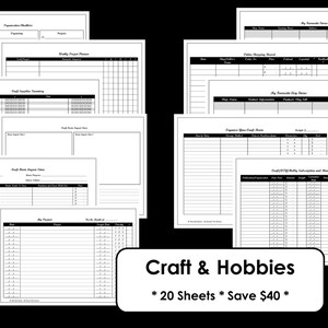 Craft, Hobby, DIY Printables - Organisation - Household Binder - 20 ...